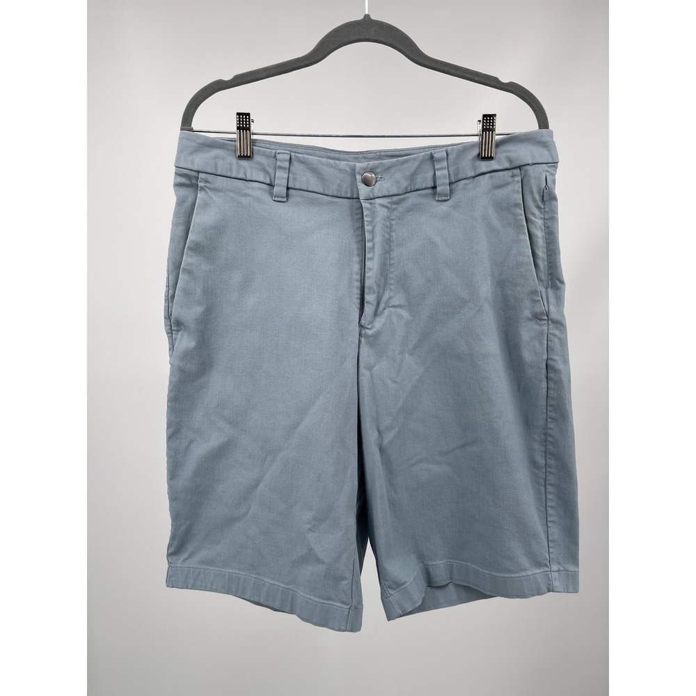Lululemon Commission Shorts Mens 34 Blue Grey Chino Athletic Minimalist Golf